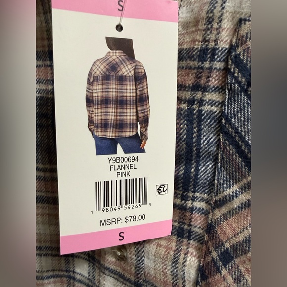 Scotch & Soda Amsterdam Women’s Plaid Flannel Shirt size Small NWT - Picture 3 of 4